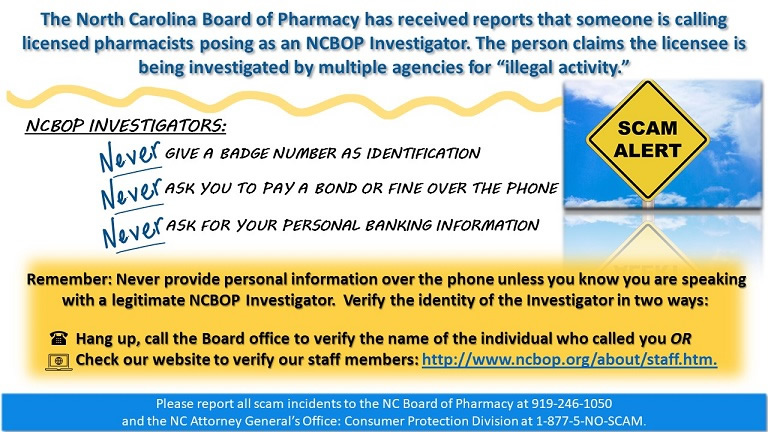 North Carolina Board Of Pharmacy Ncbop Homepage